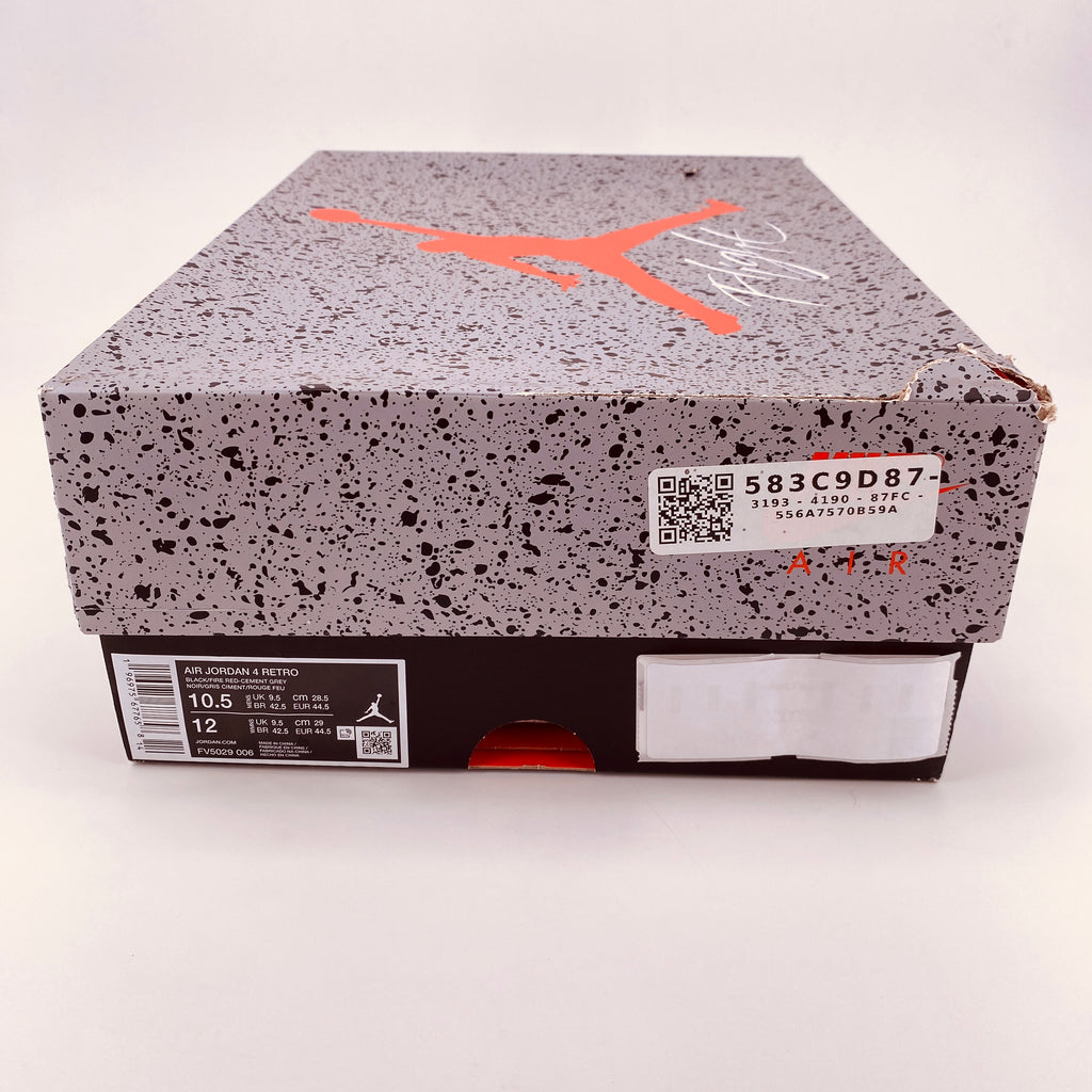 Air Jordan 4 Retro "Bred Reimagined" 2024 New Size 10.5
