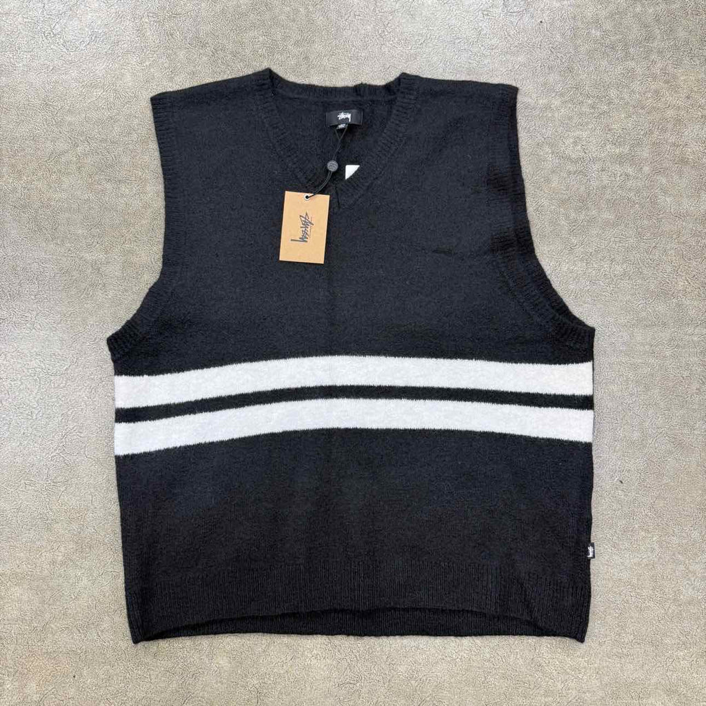 Stussy Vest "MOHAIR" Black New Size XXL