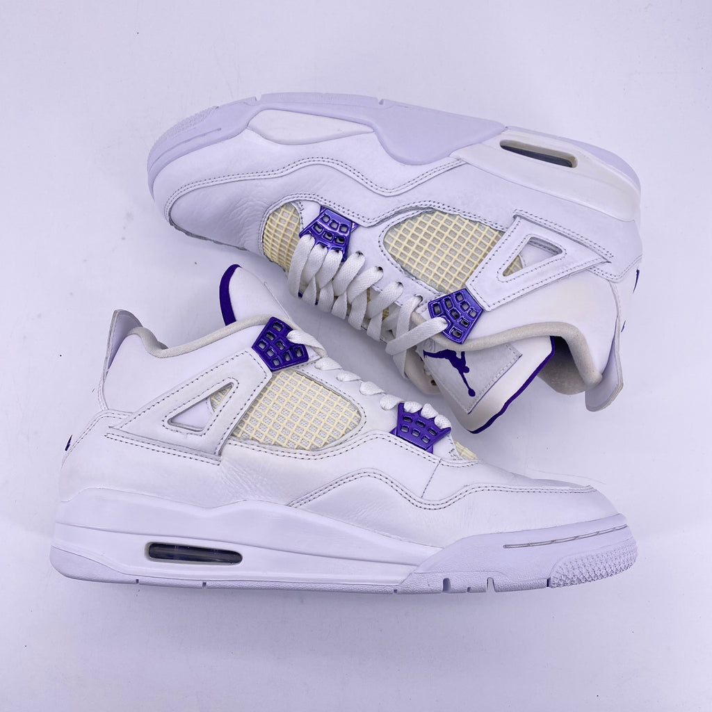 Air Jordan 4 Retro "Metallic Purple" 2020 Used Size 9.5