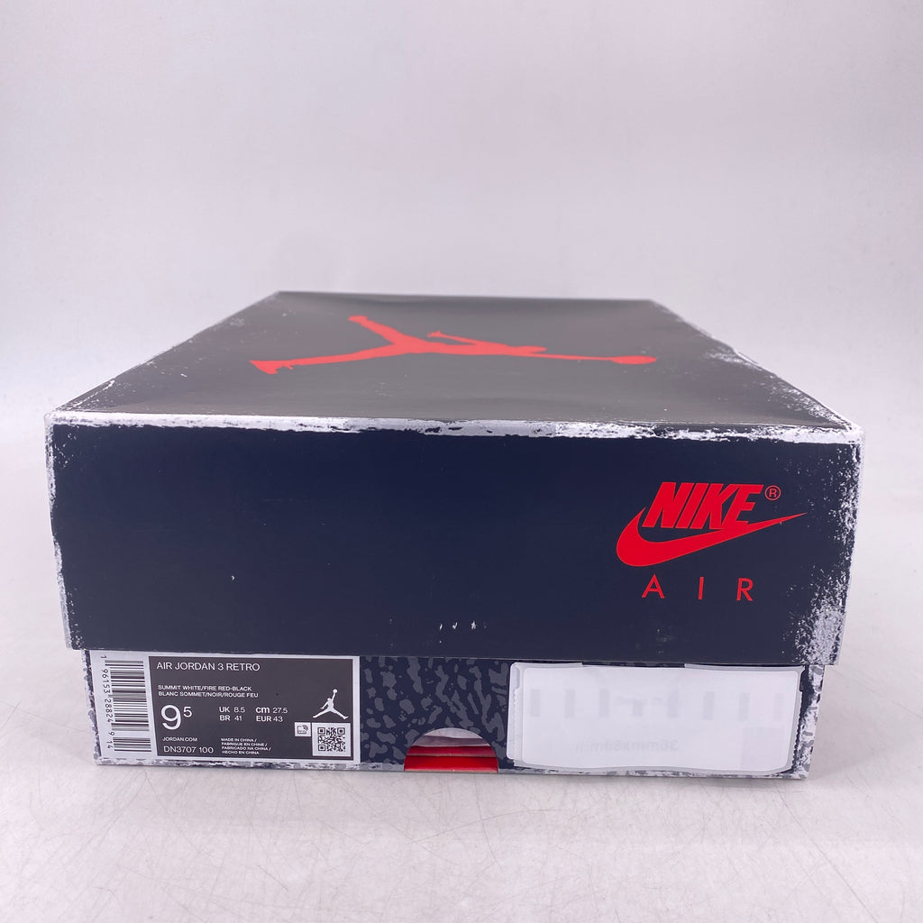 Air Jordan 3 Retro "White Cement Reimagined" 2023 New Size 9.5