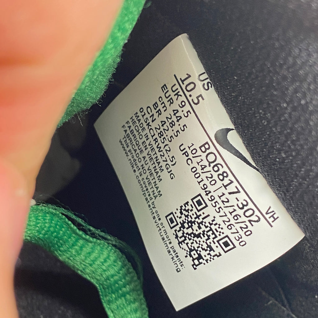 Nike SB Dunk Low "Classic Green" 2021 Used Size 10.5