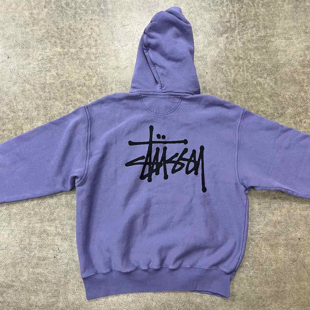 Stussy Hoodie "LOGO" Purple New Size XL