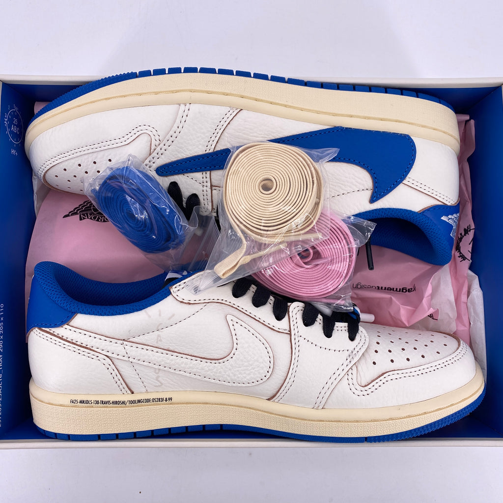 Air Jordan 1 Low OG SP "Travis Fragment Military Blue" 2025 New Size 8