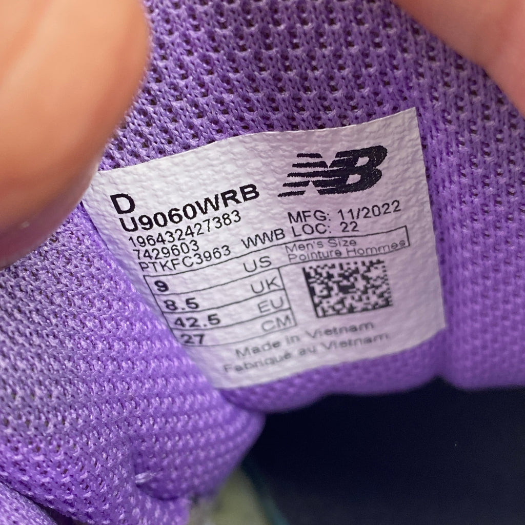 New Balance 9060 "Warped Multi Color" 2023 Used Size 9
