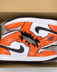 Air Jordan 1 Mid "Turf Orange" 2021 New Size 10