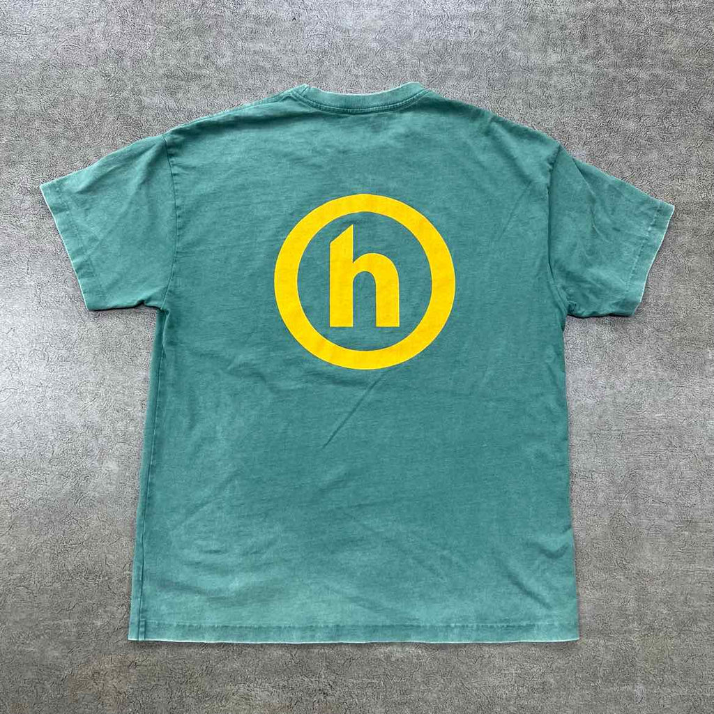 Hidden NY T-Shirt "PASSED PRESENT FUTURE" Green Used Size L