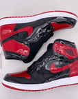 Air Jordan 1 Retro High OG "Patent Bred" 2021 New Size 13