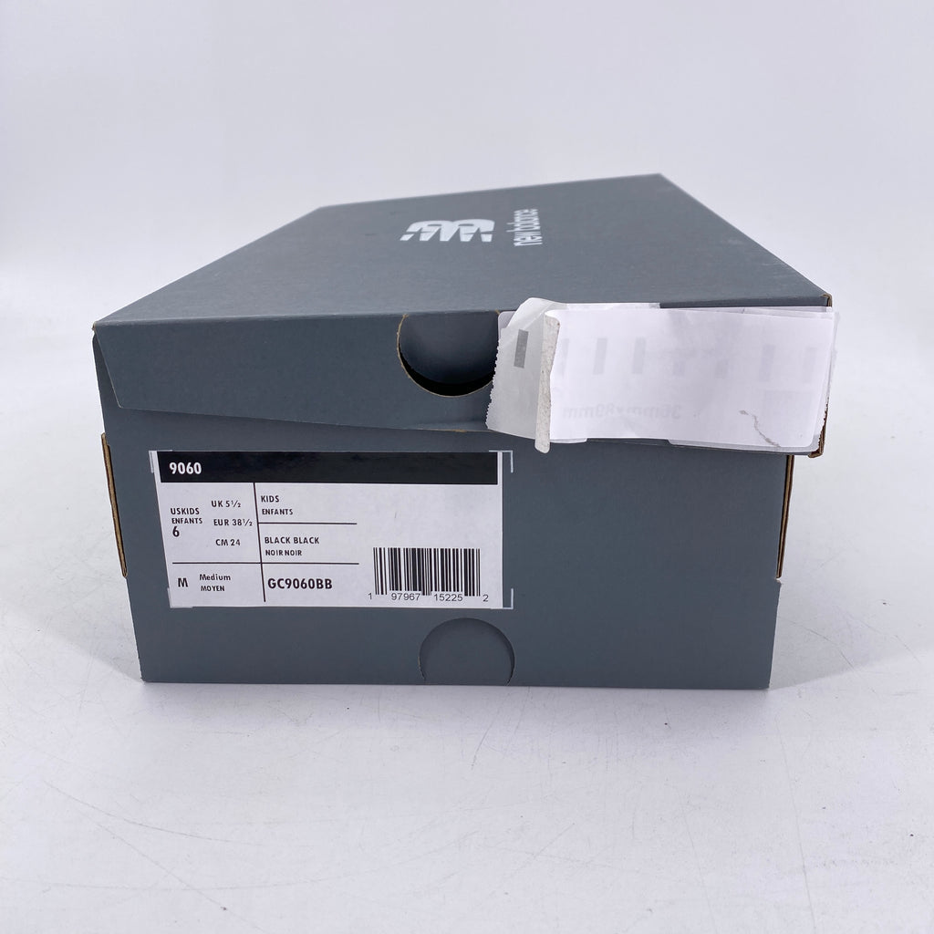 New Balance (GS) 9060 "Triple Black" 2025 New Size 6Y