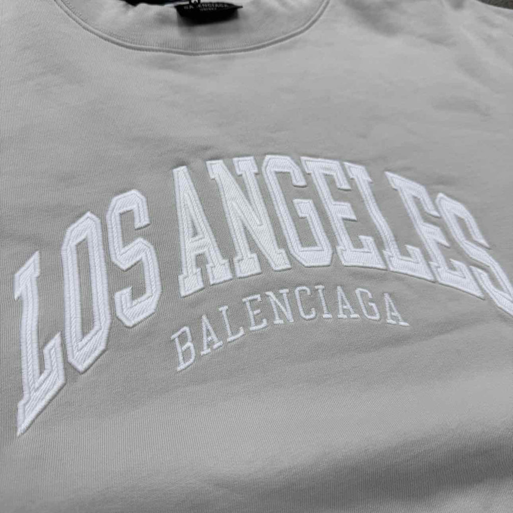 Balenciaga Crewneck Sweater "DEMNA CITIES" Beige New Size XS