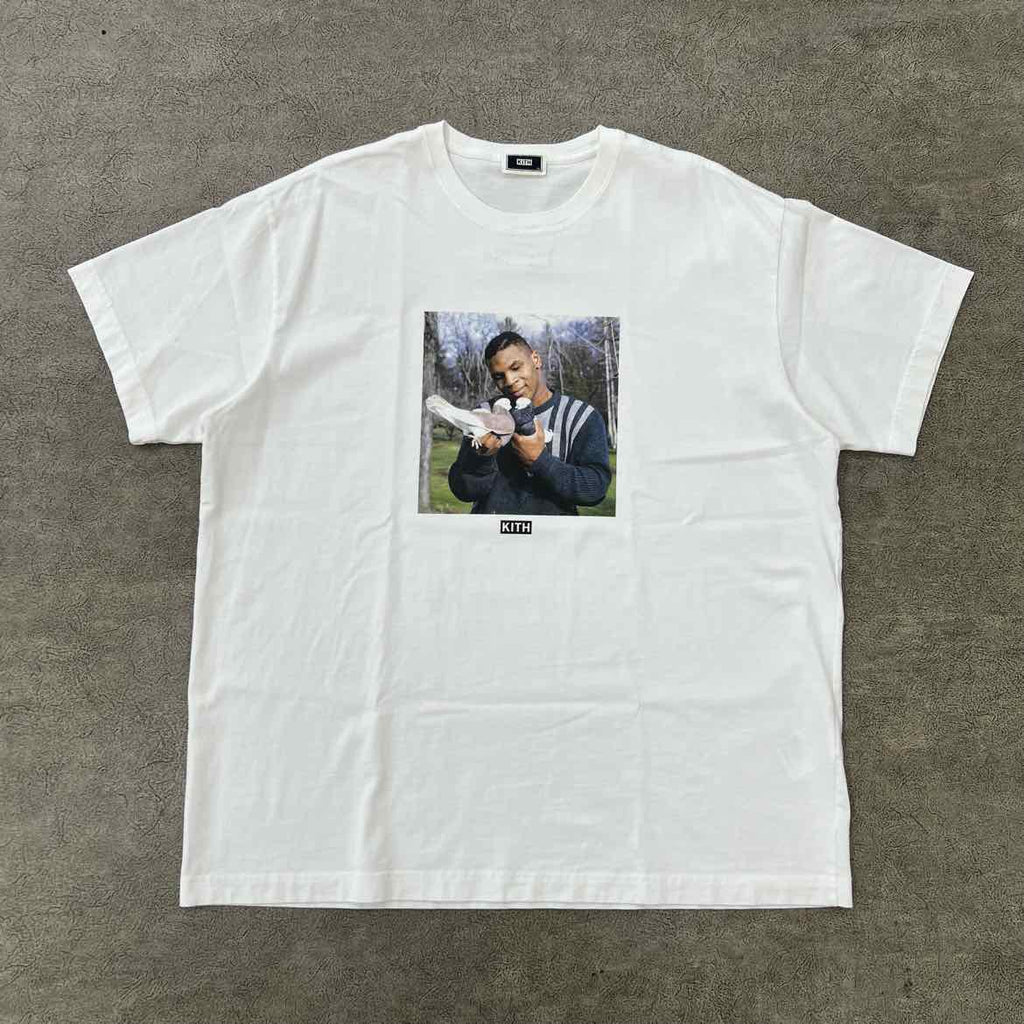 Kith T-Shirt "MIKE TYSON PIGEONS" White New Size XL