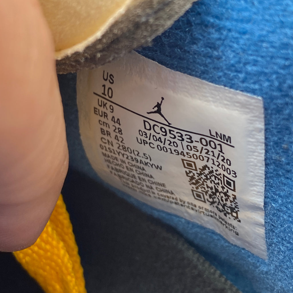 Air Jordan 4 Retro "Union Off Noir" 2020 Used Size 10