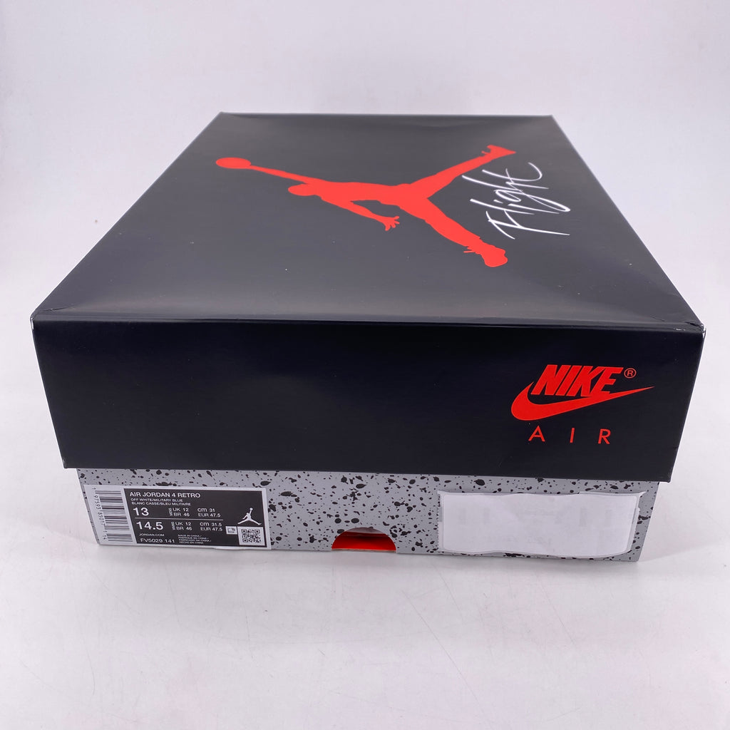 Air Jordan 4 Retro "Military Blue" 2024 New Size 13