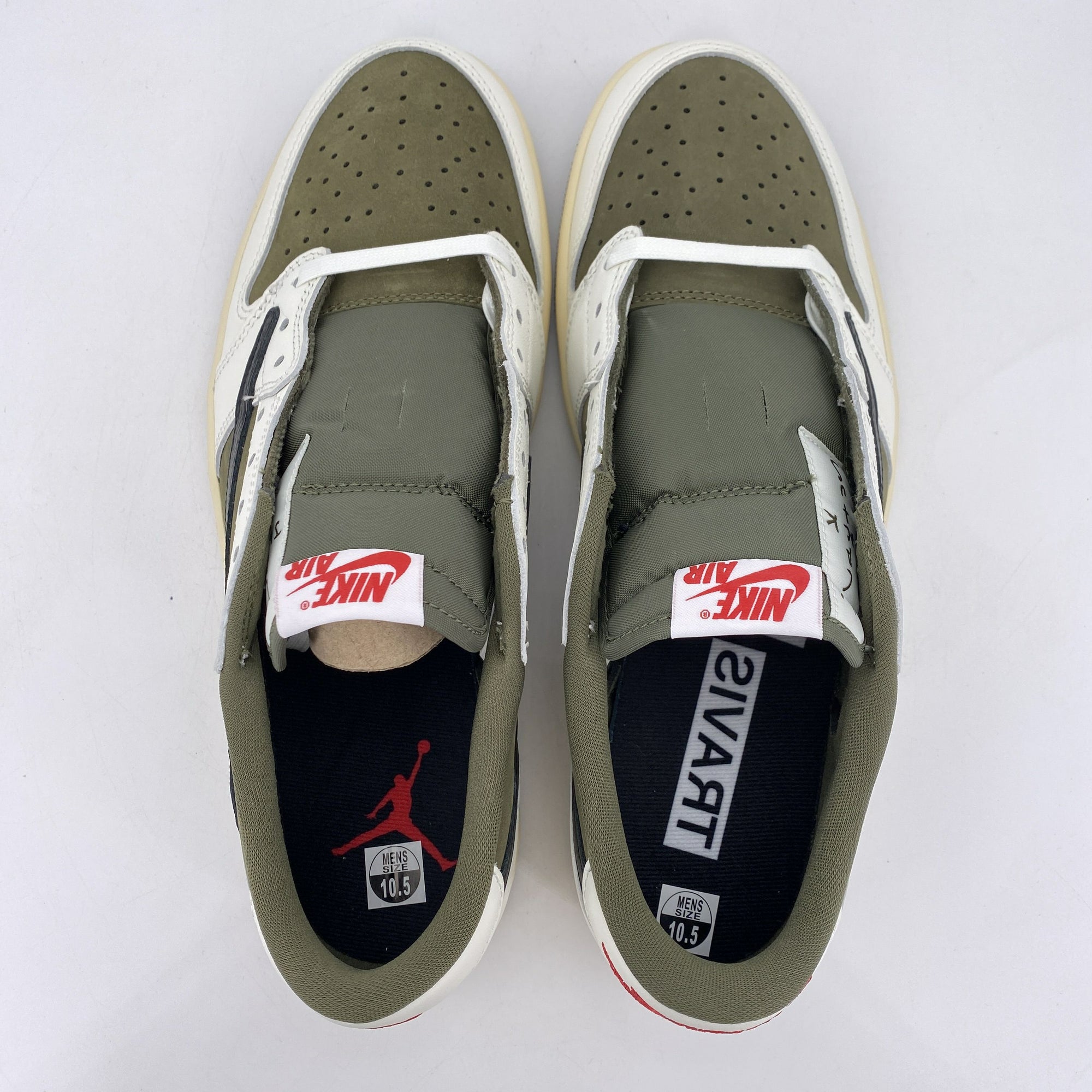 Air Jordan 1 Low OG SP &quot;Travis Scott Medium Olive&quot; 2024 New Size 10.5
