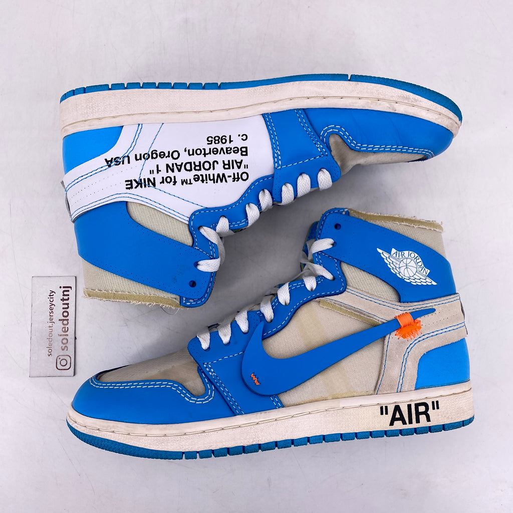 Air Jordan 1 Retro High OG "Off White Unc" 2018 Used Size 7