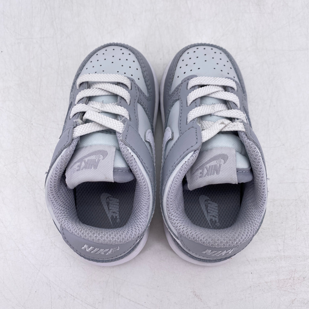 Nike (TD) Dunk Low "Two Tone Grey" 2022 New Size 6C
