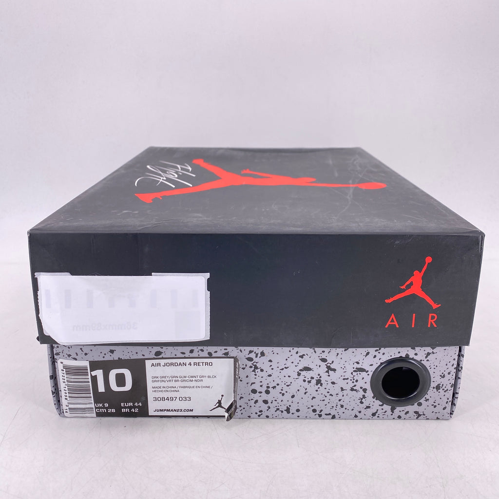 Air Jordan 4 Retro "Green Glow" 2014 New Size 10
