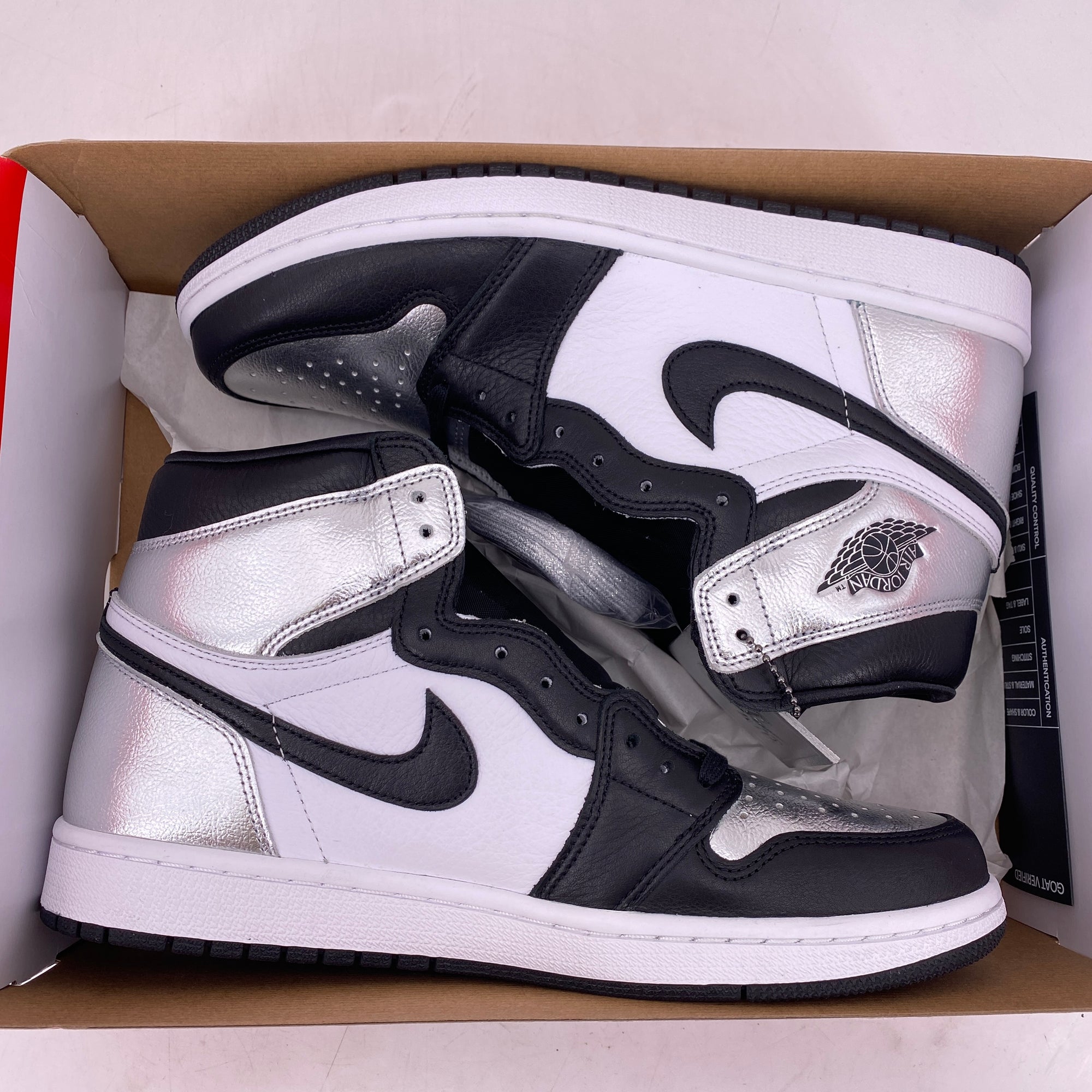 Air Jordan (W) 1 Retro High OG &quot;Silver Toe&quot; 2021 New Size 11W