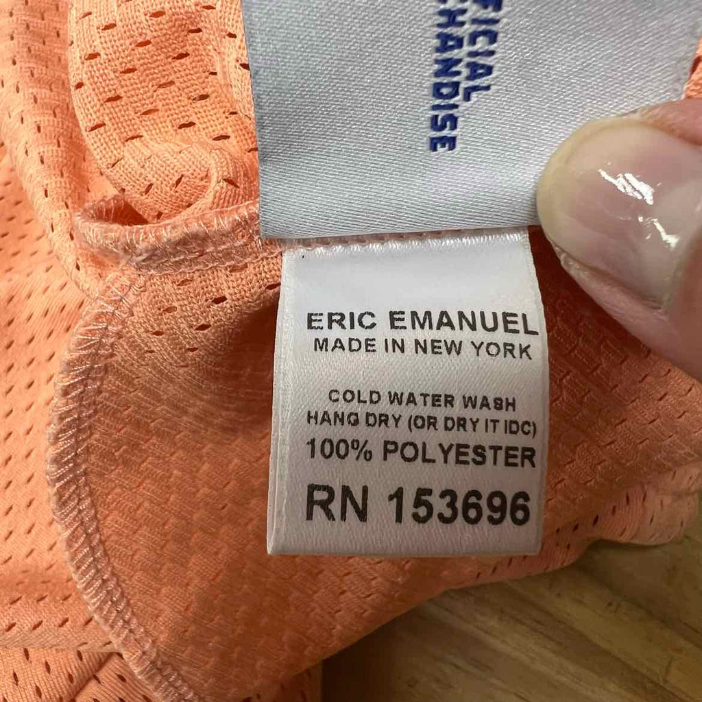 Eric Emanuel Mesh Shorts "LOGO" Salmon Used Size XL