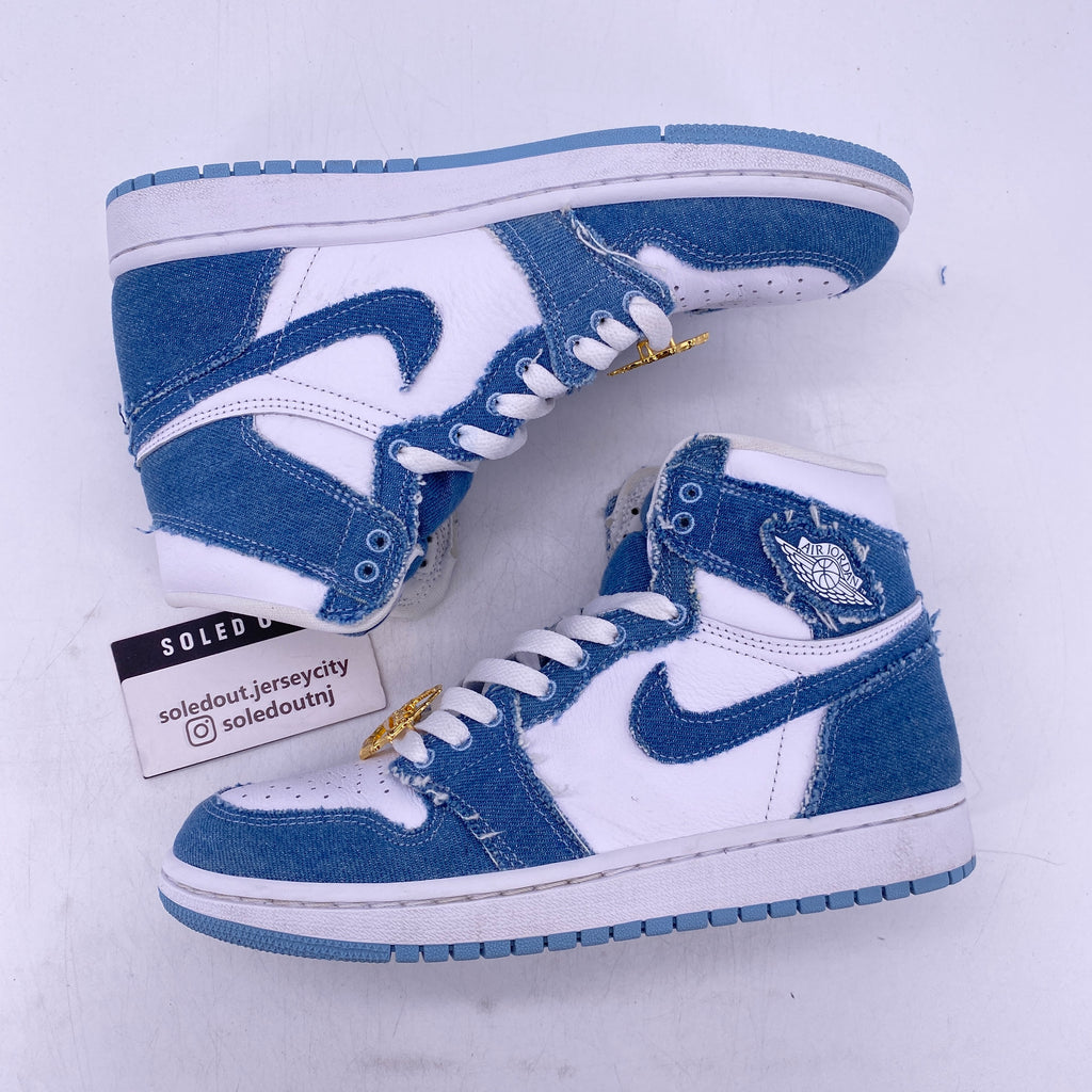Air Jordan (W) 1 High "Denim" 2022 Used Size 7.5W