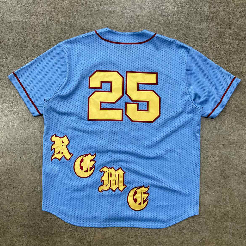 Supreme Jersey "OLD ENGLISH" Blue Used Size 2XL