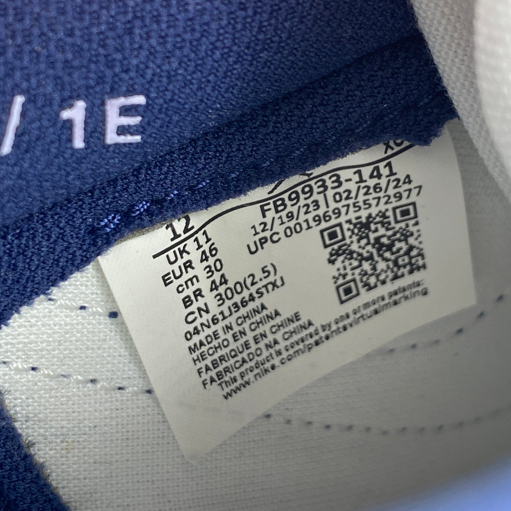 Air Jordan 1 Retro Low "Metallic Blue" 2024 New Size 12