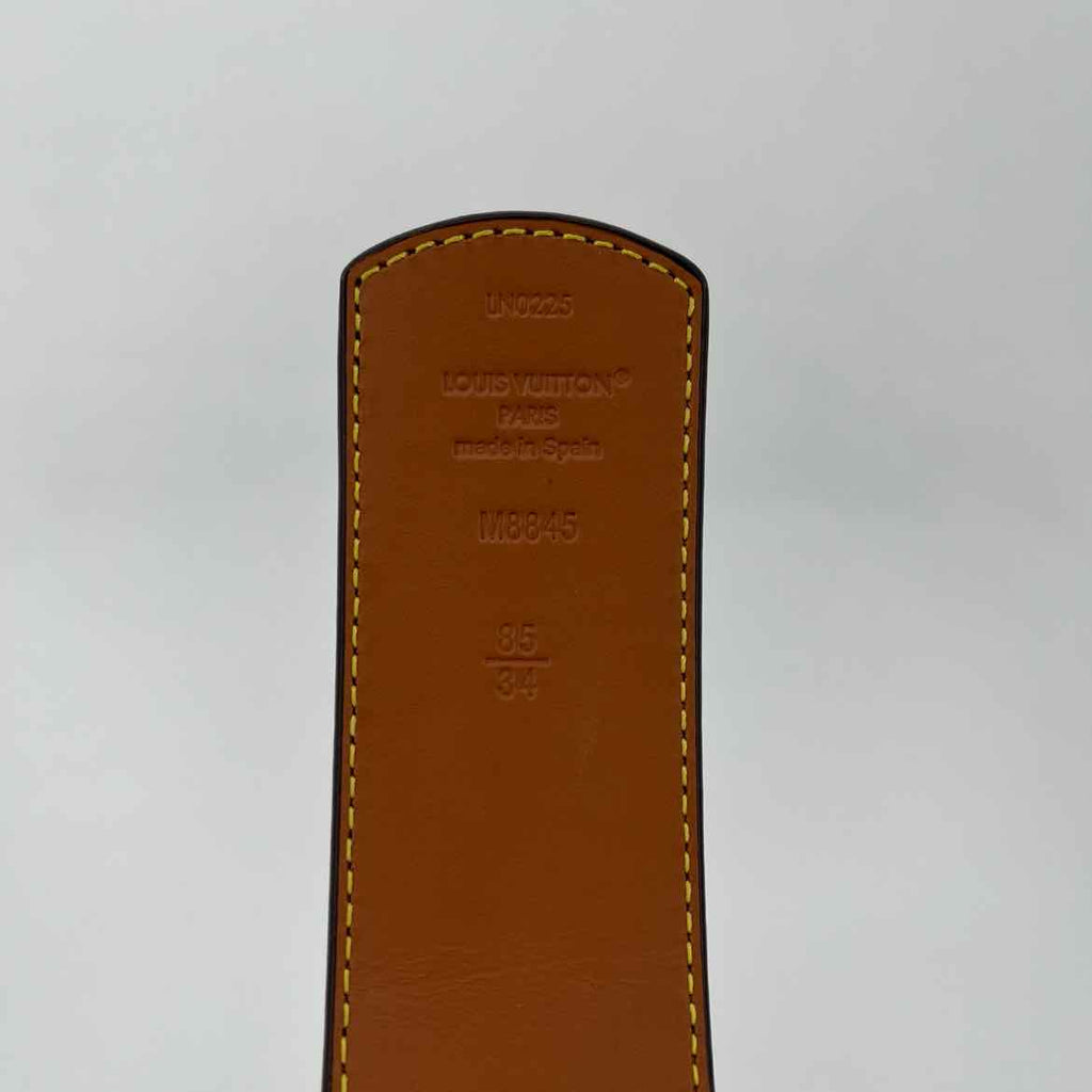 Louis Vuitton Belt "MONOGRAM" Used Brown Size 34