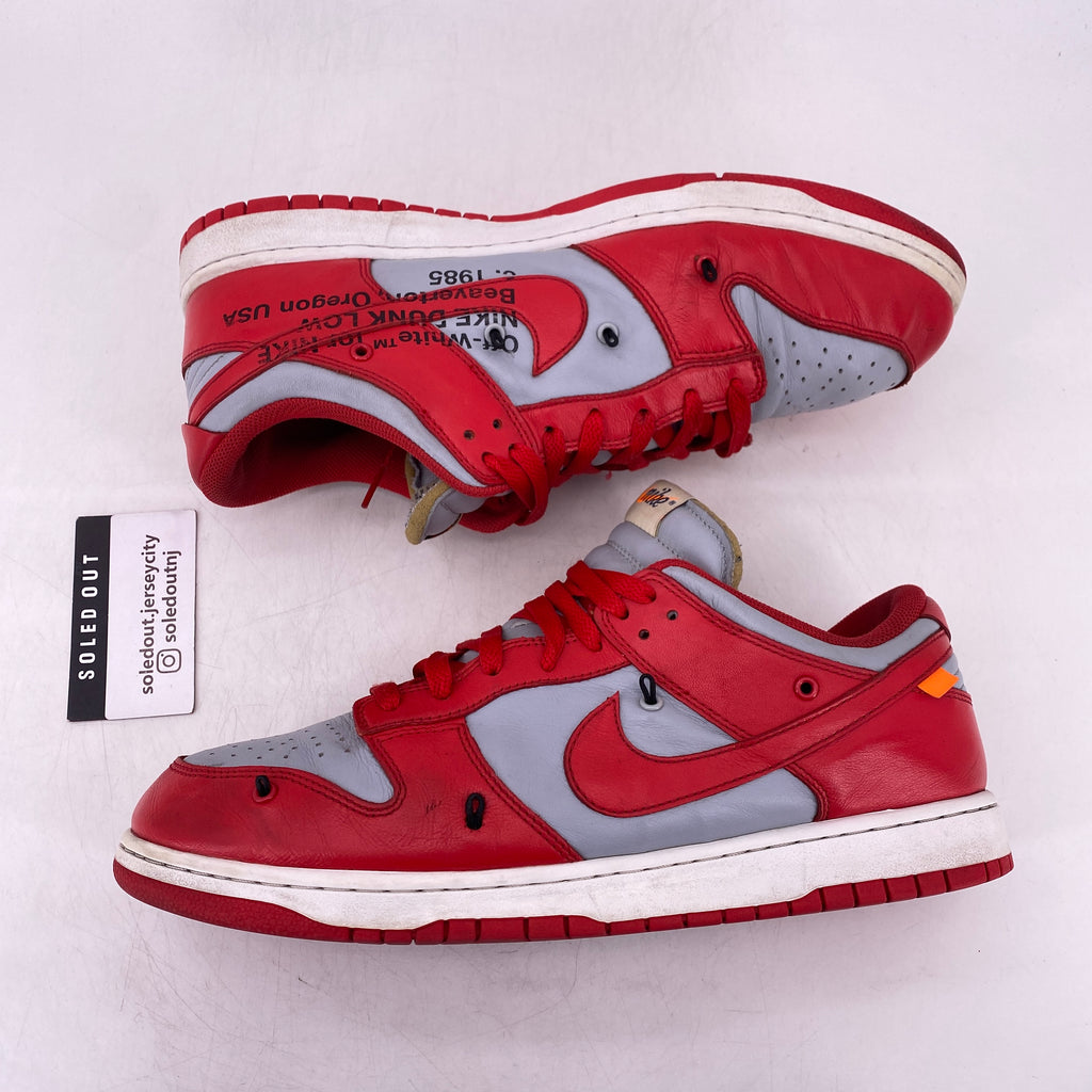 Nike Dunk Low / OW "University Red" 2019 Used Size 12.5