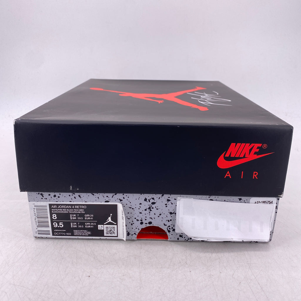 Air Jordan 4 Retro "Fire Red" 2020 New Size 8