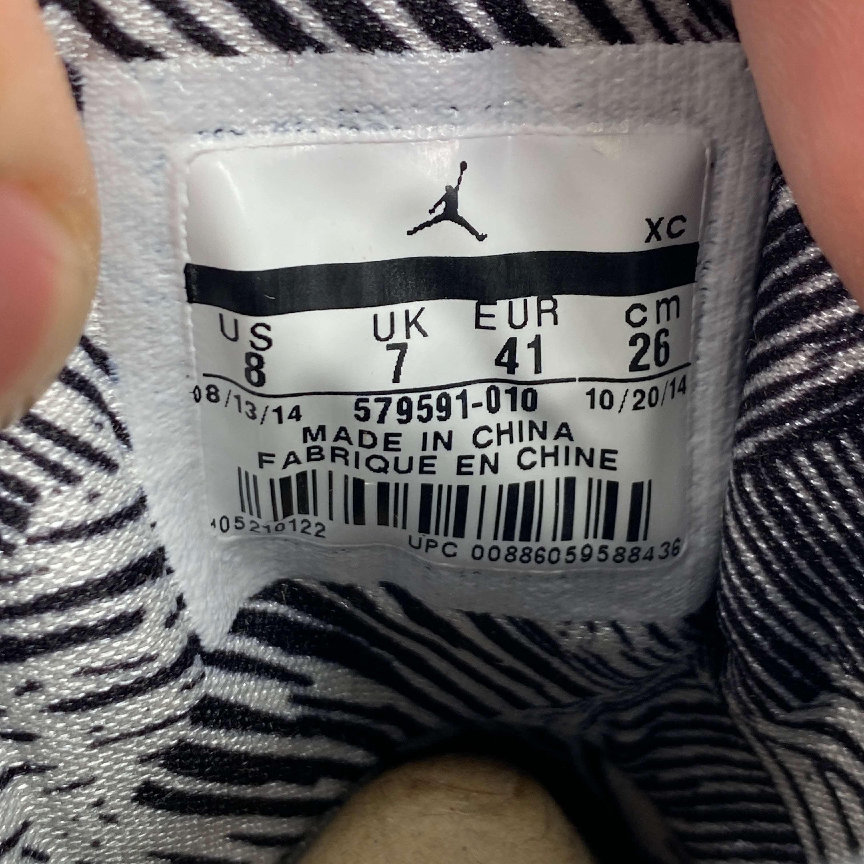 Air Jordan 1 Retro High &quot;Bhm&quot; 2015 New Size 8