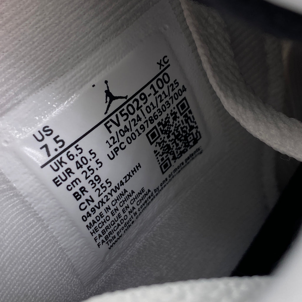 Air Jordan 4 Retro "White Cement" 2025 New Size 7.5