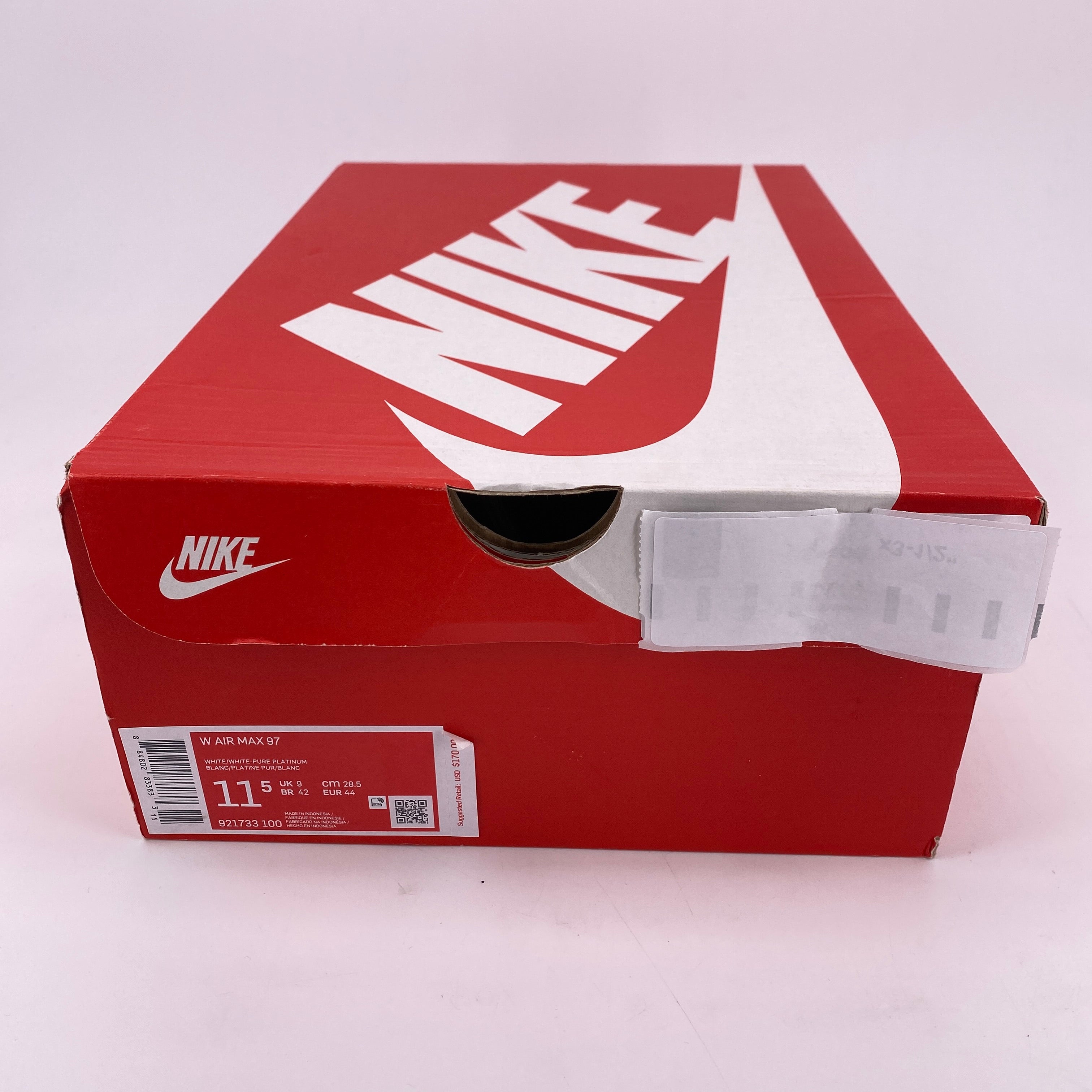 Nike (W) Air Max 97 "Pure Platinum" 2018 New Size 11.5W