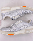 Louis Vuitton Trainer "Silver" 2020 Used Size 8.5LV