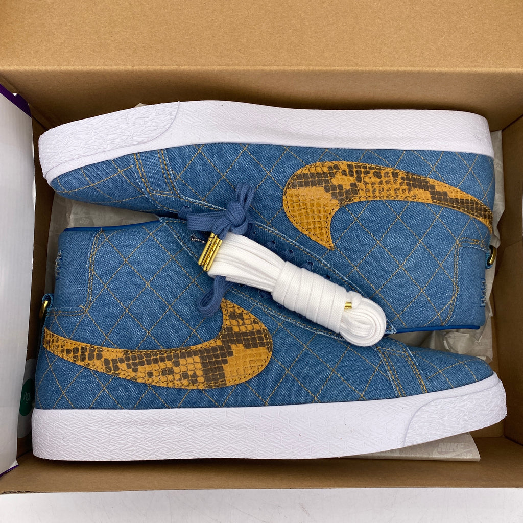 Nike SB Zoom Blazer Mid QS 2 "Supreme Denim" 2022 New Size 10