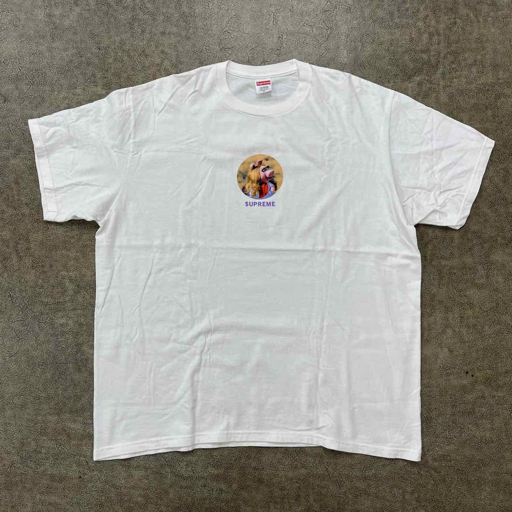 Supreme T-Shirt "MISS PIGGY" White Used Size XL
