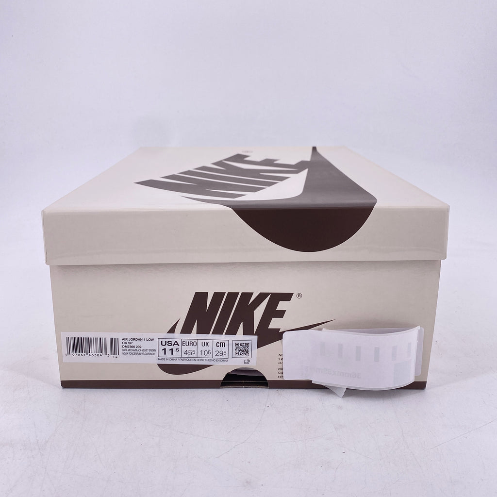 Air Jordan 1 Retro Low OG SP "Velvet Brown" 2024 New Size 11.5