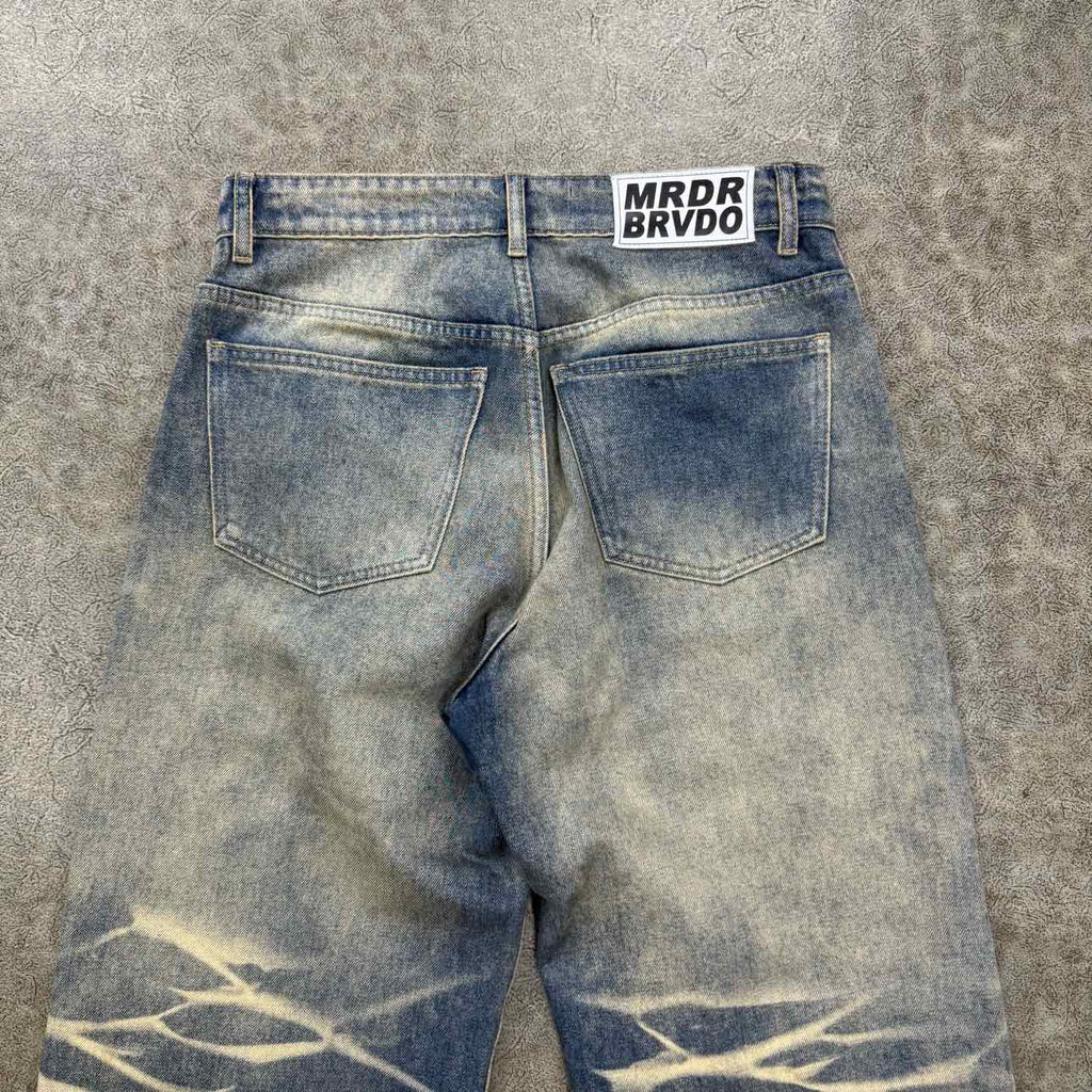 WHO DECIDES WAR Jeans "FLARE" Blue Used Size 30