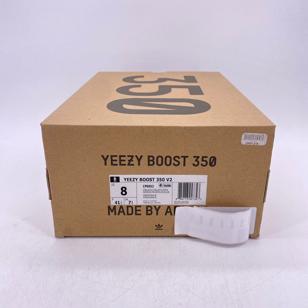 Yeezy 350 v2 "Black Red" 2017 Used Size 8