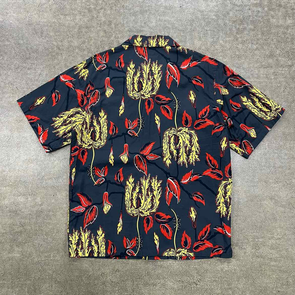 Prada Button Up "FLORAL" Grey Size L