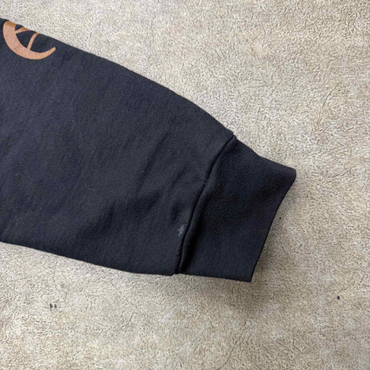 Chrome Hearts Hoodie &quot;VERTICAL LOGO&quot; Brown Used Size XL