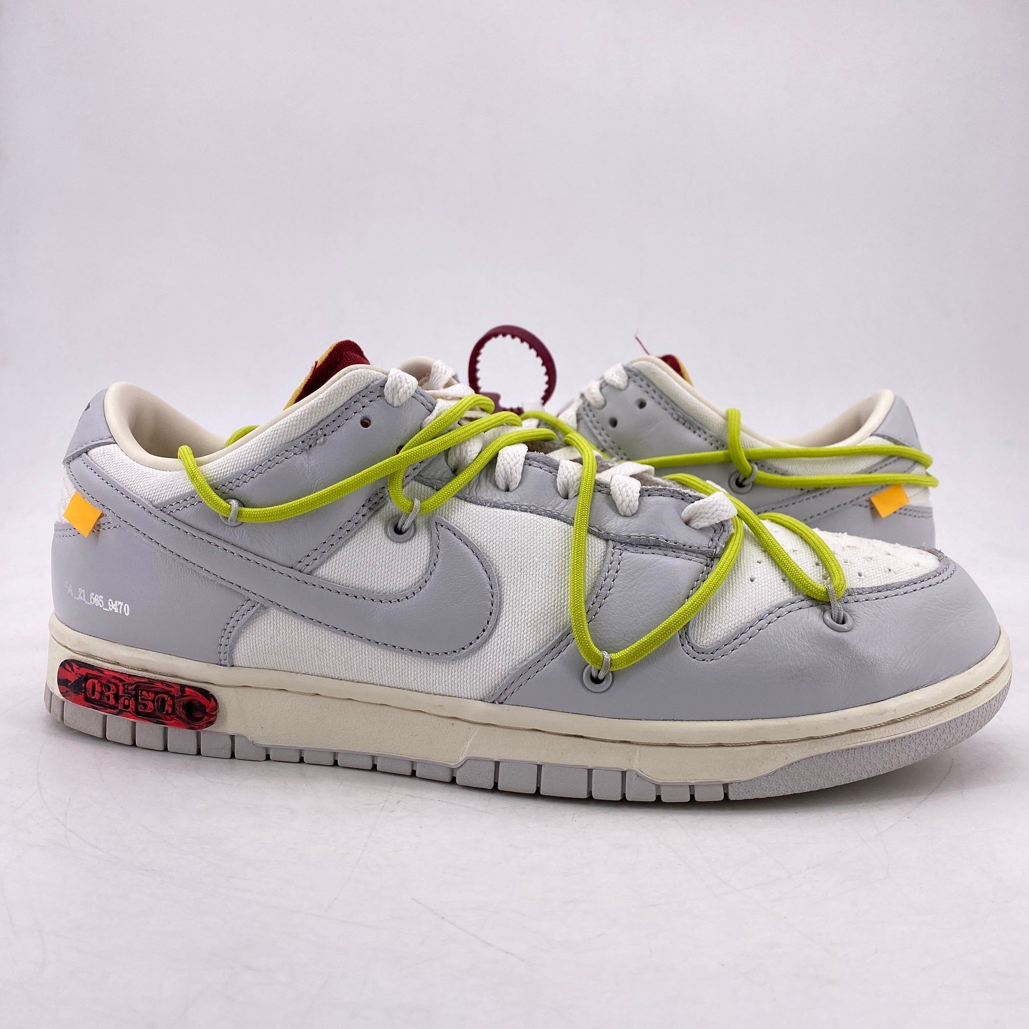 Nike Dunk Low / OW &quot;Lot 8&quot; 2021 Used Size 11