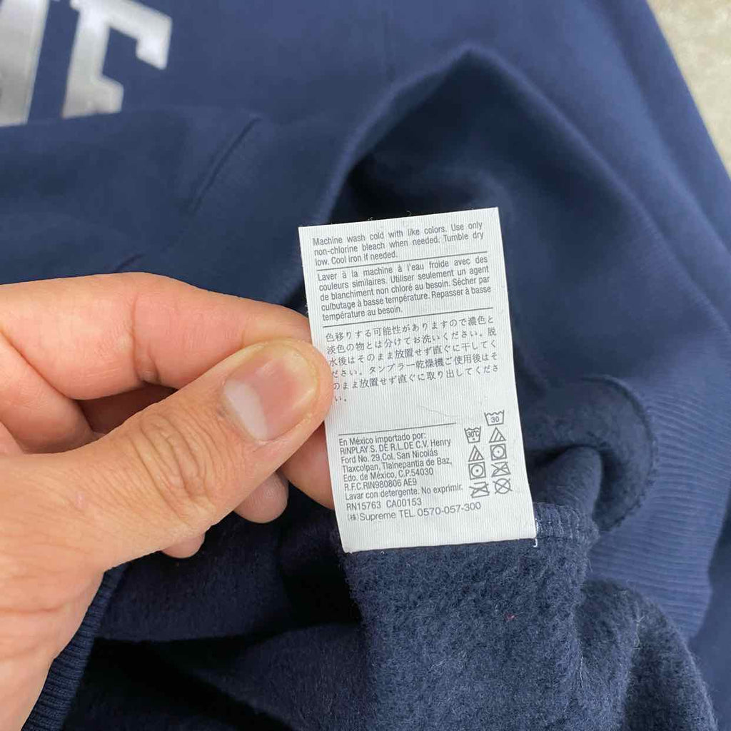 Supreme Crewneck Sweater "CHAMPION" Navy New Size M