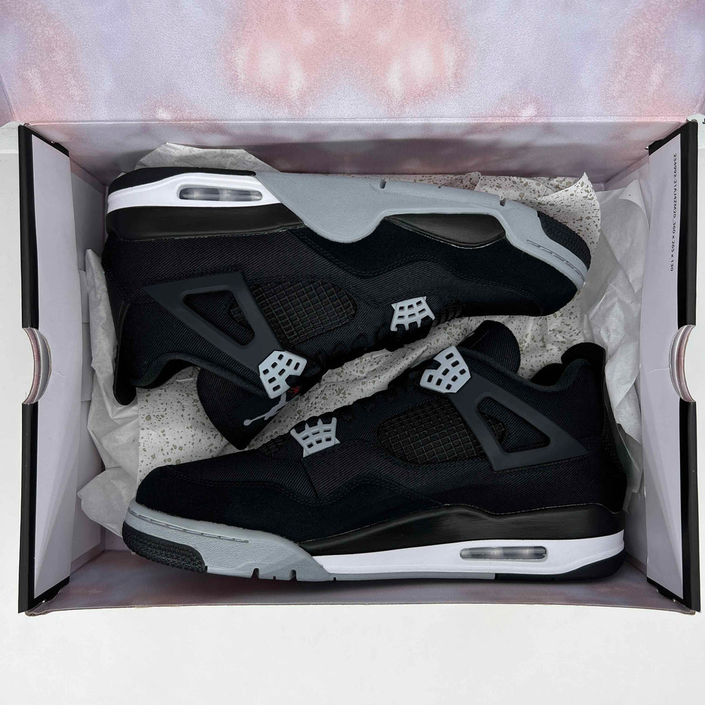 Air Jordan 4 Retro "Black Canvas" 2022 New Size 11