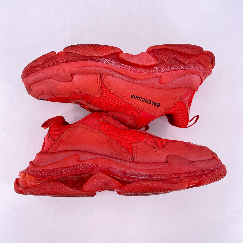 Balenciaga Triple S "Triple Red"  Used Size 11