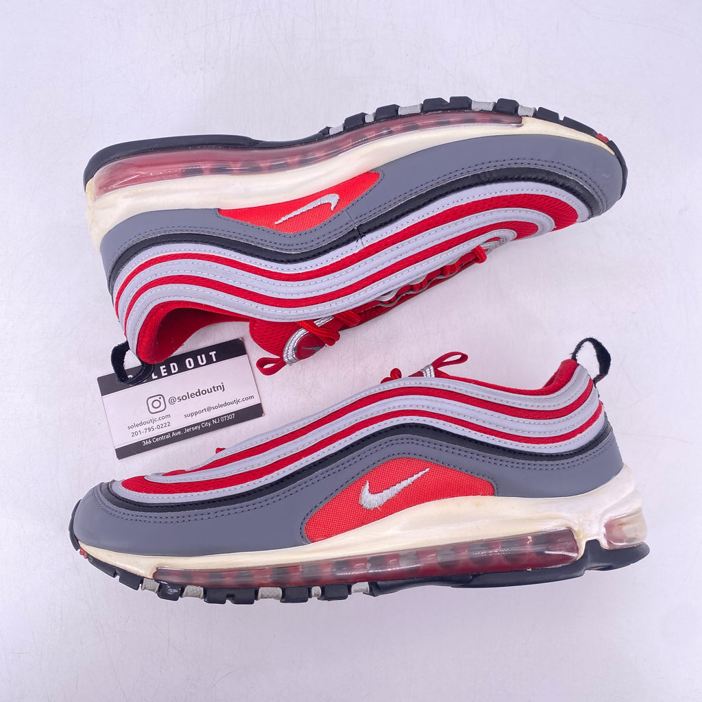 Nike Air Max 97 "Dark Grey Gym Red" 2018 Used Size 9.5