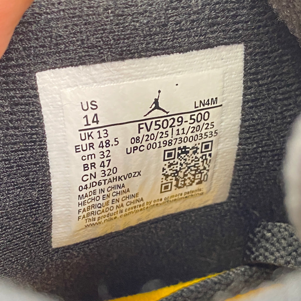 Air Jordan 4 Retro "Lakers" 2026 New Size 14