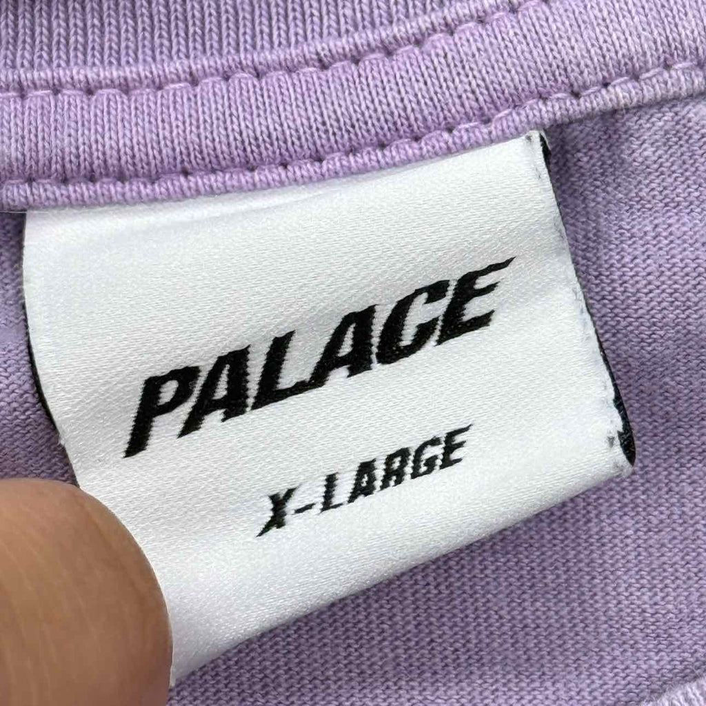Palace T-Shirt "POCKET LOGO" Purple Used Size XL