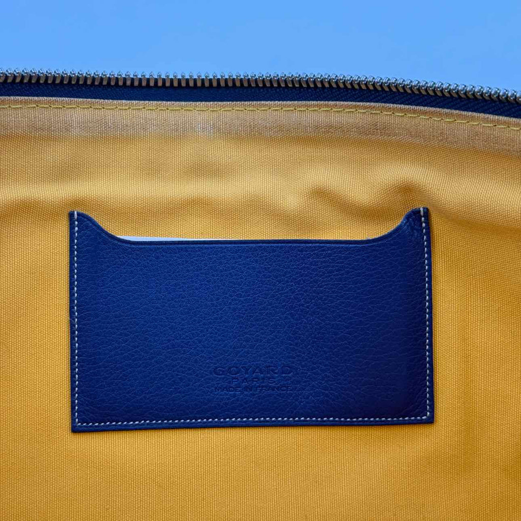 Goyard Pouch "SENAT" Navy Size GM Used