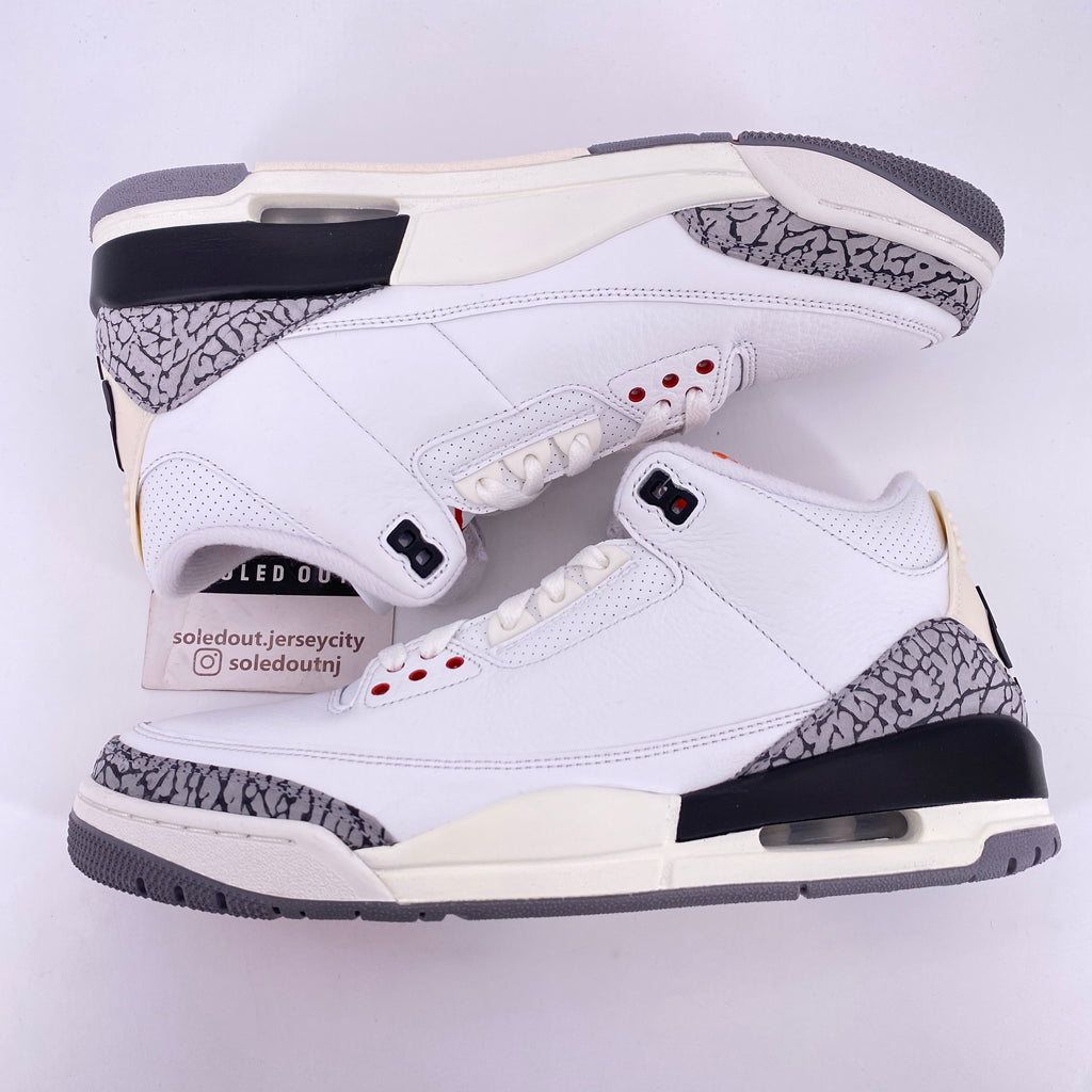 Air Jordan 3 Retro "White Cement Reimagined" 2023 New Size 10.5
