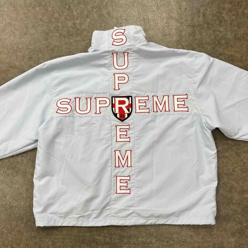 Supreme Track Jacket "CROSS" Baby Blue New Size M