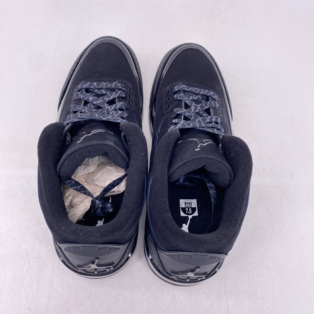 Air Jordan 3 Retro "Black Cat" 2025 Used Size 7.5